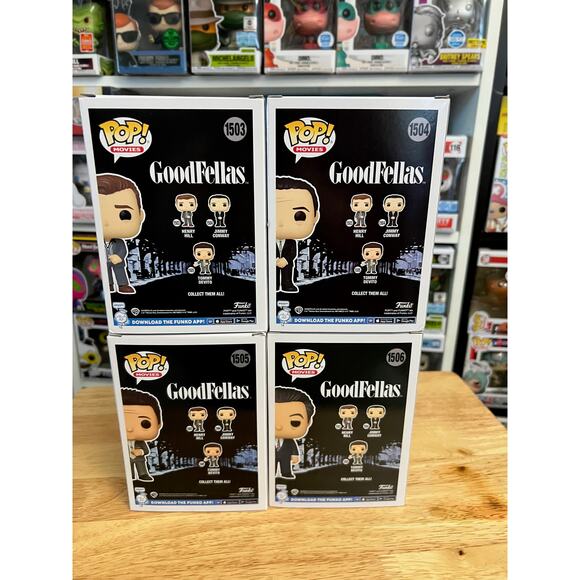 COMPLETE SET Goodfellas Funko Pops Henry Hill Tommy Devito Jimmy Paulie Movies - Picture 3 of 6